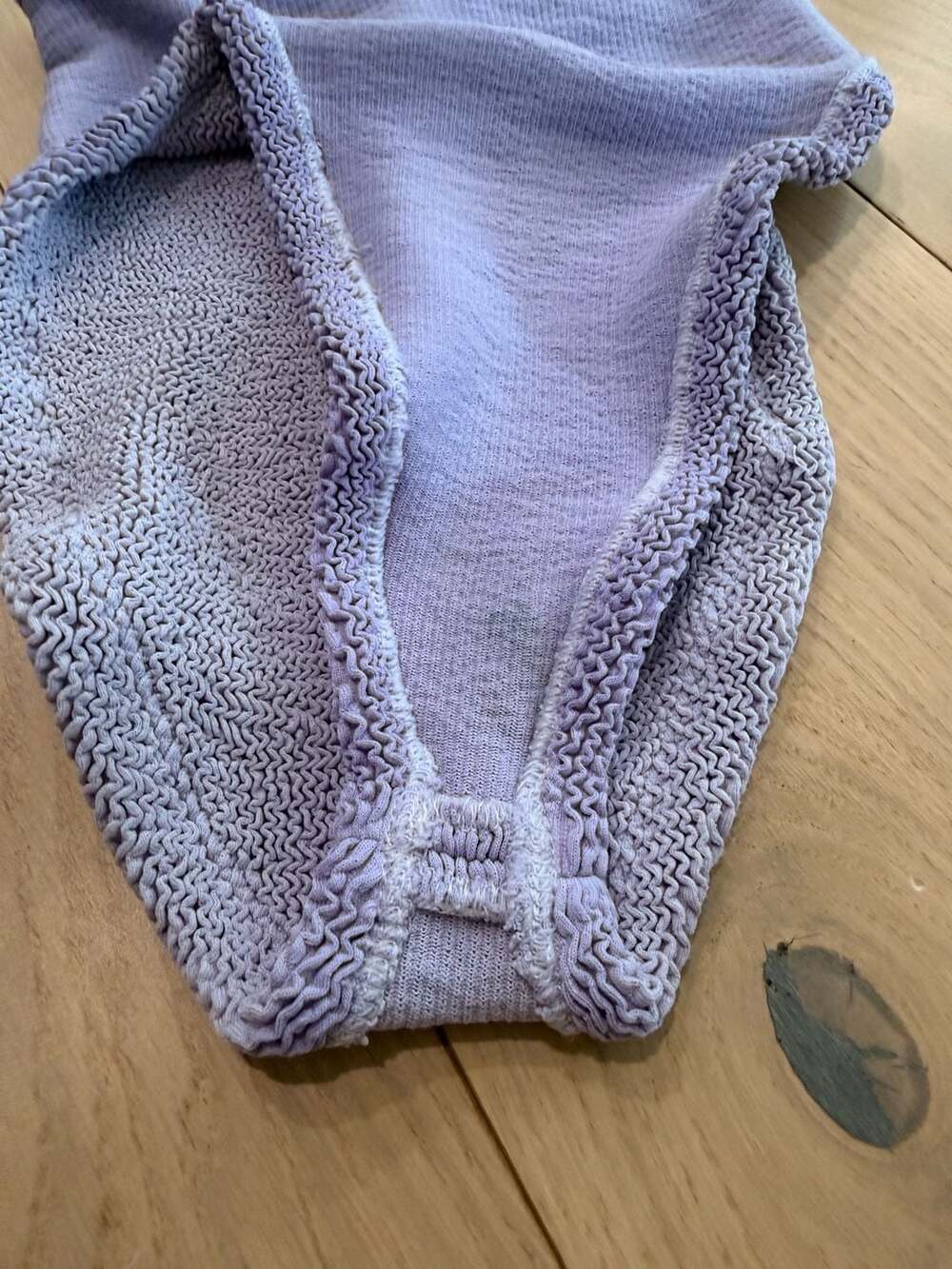 Hunza G High-Waisted Bikini Bottoms Lilac - Picture 7 of 9